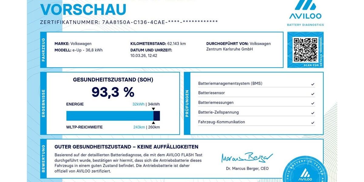 VW e-up! 62.200 km 12.980 &euro; Karlsruhe 76131