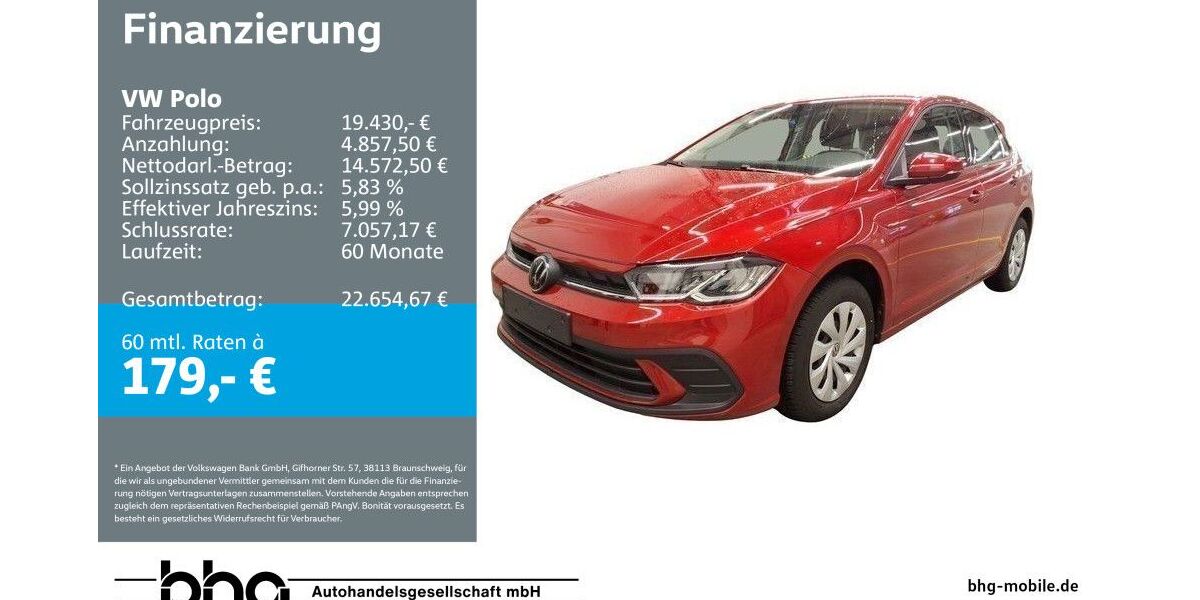 VW Polo 4.122 km 19.160 &euro; Durmersheim 76448