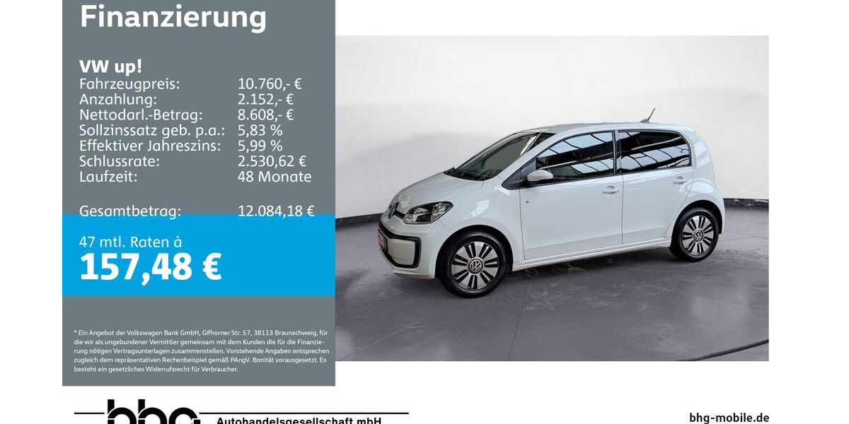 VW e-up! 51.017 km 10.390 &euro; Ettlingen 76275