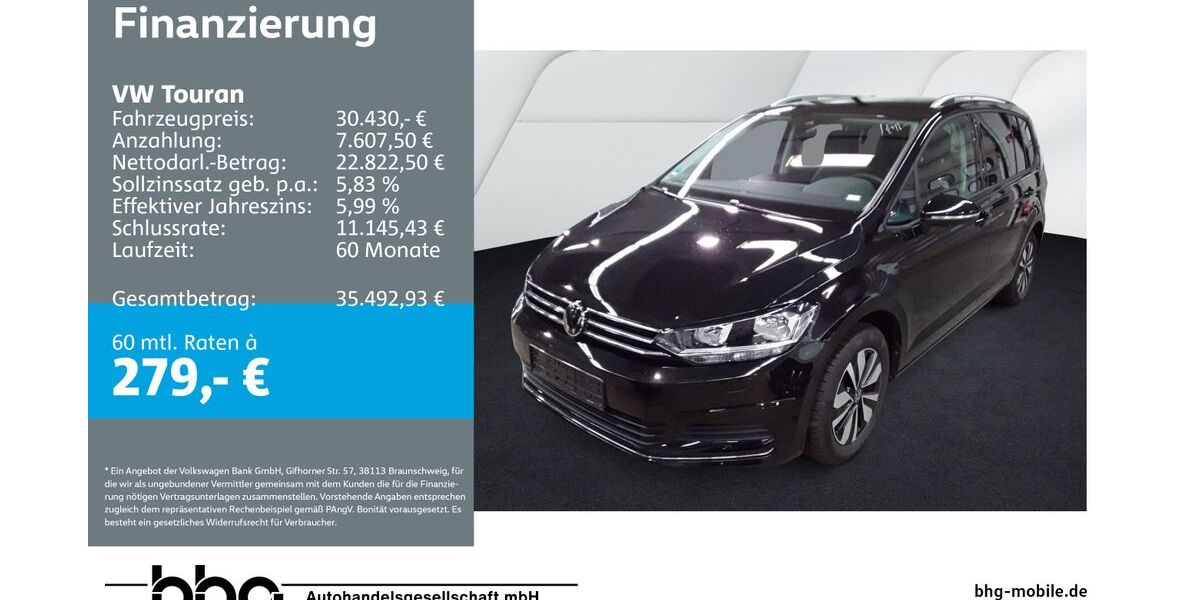 VW Touran 20.006 km 29.830 &euro; Ettlingen 76275