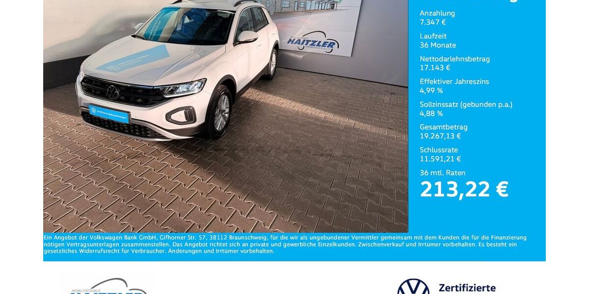 VW T-Roc 49.700 km 24.490 &euro; Gernsbach 76593