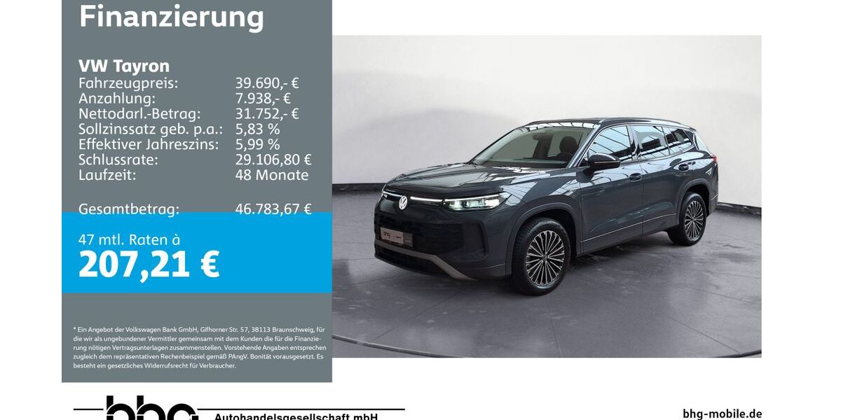 VW Tayron 32.000 km 39.690 &euro; Ettlingen 76275