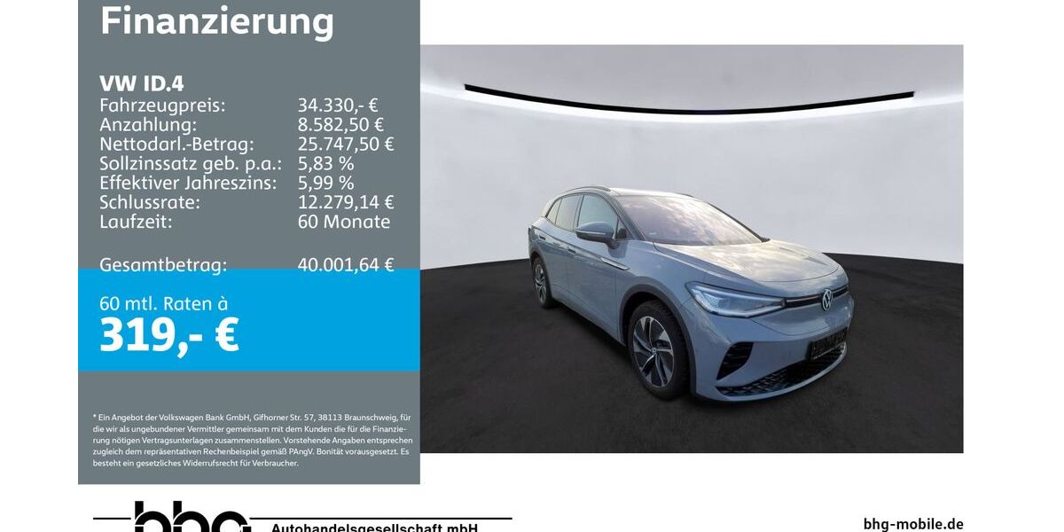VW ID.4 21.046 km 33.830 &euro; Ettlingen 76275