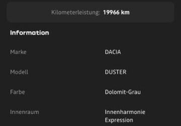 Dacia Duster 20.000 km 20.500 &euro; Bietigheim 76467