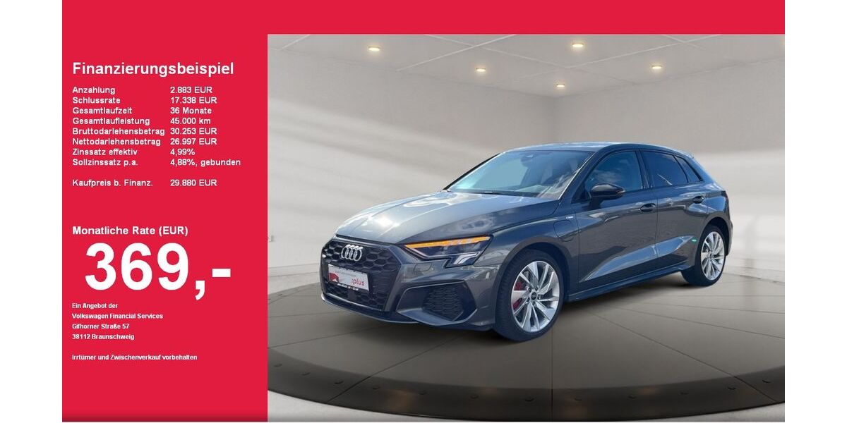 Audi A3 15.100 km 29.880 &euro; Landau 76829