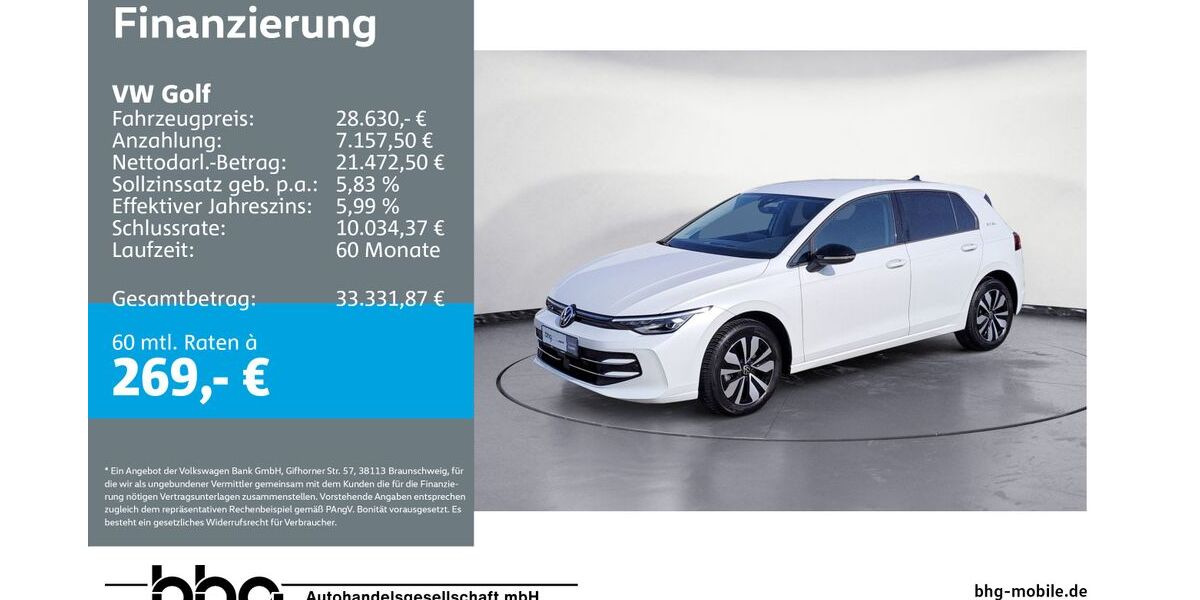 VW Golf 18.886 km 27.830 &euro; Durmersheim 76448