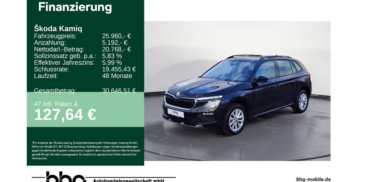 Skoda Kamiq 12.913 km 25.390 &euro; Durmersheim 76448