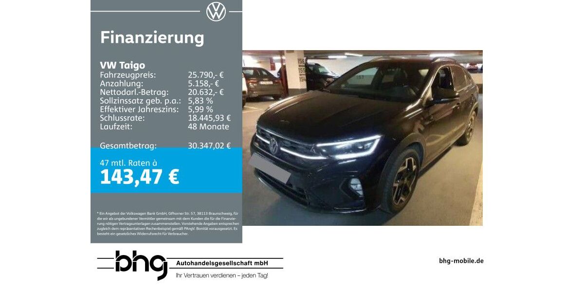 VW Taigo 28.975 km 25.290 &euro; Ettlingen 76275