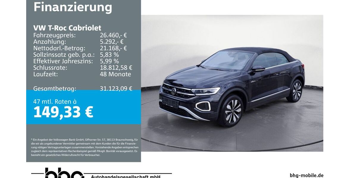 VW T-Roc 8.915 km 25.960 &euro; Durmersheim 76448