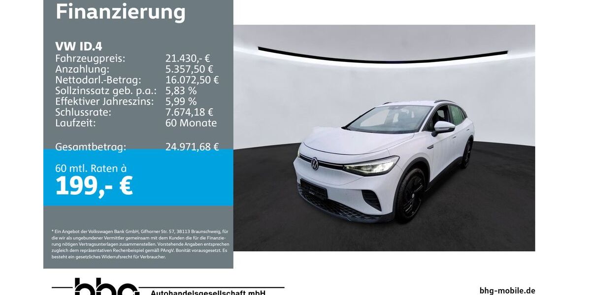 VW ID.4 65.812 km 21.430 &euro; Ettlingen 76275